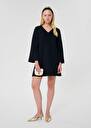 Midnight blue crepe dress Rolie Burgundy, Night TARA JARMON US