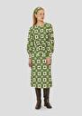 Green flower printed dress Rossini Cactus, Night TARA JARMON US