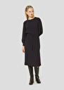 Midnight blue crepe dress Rossini Night TARA JARMON US