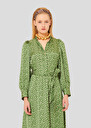 Green with white polka dots dress Rivoltina Cactus, Chocolate TARA JARMON US