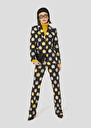 Black with flames print jacket Vinicio Charcoal TARA JARMON US