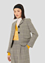 Grey glen plaid jacket Valensola Charcoal TARA JARMON US