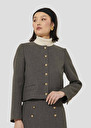Grey compact canvas jacket Vesna Grey TARA JARMON US