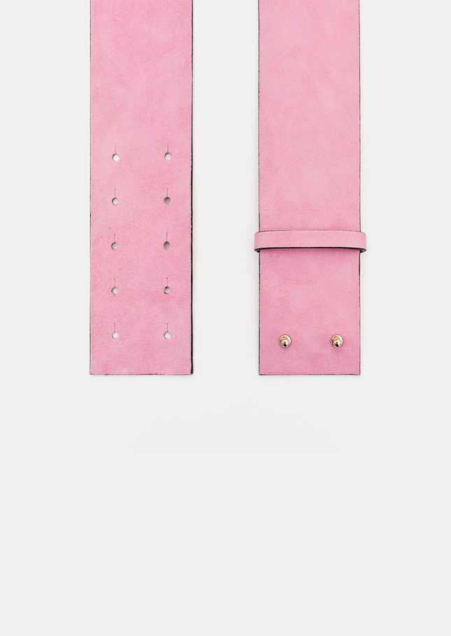 Lauren belt pink velvet Old pink TARA JARMON US
