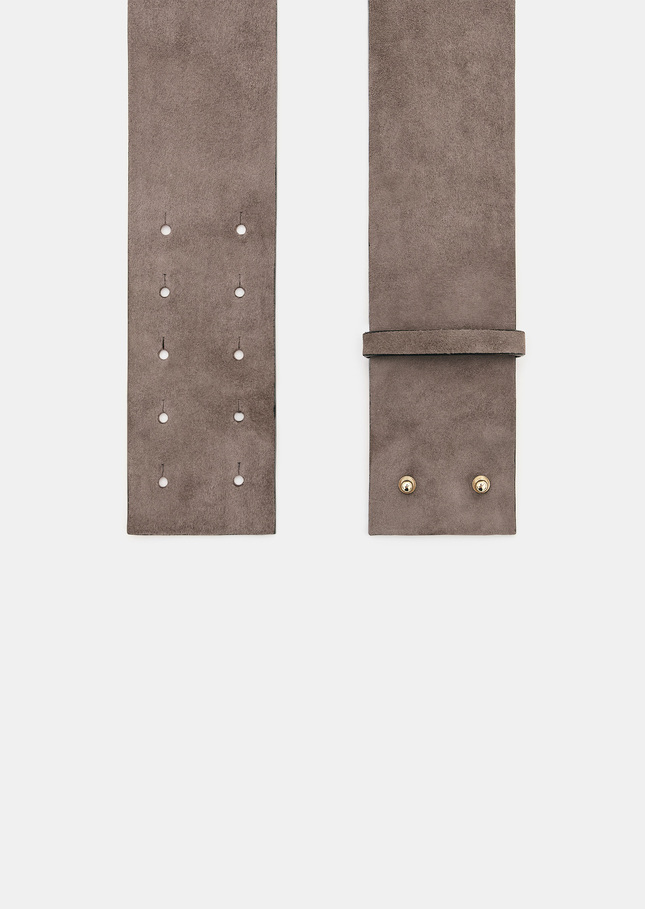 Lauren belt grey velvet Grey TARA JARMON US