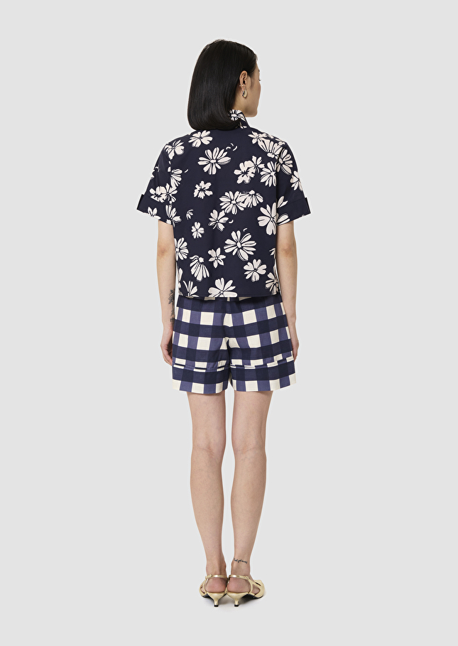 Charles midnight blue with a floral print Night TARA JARMON US