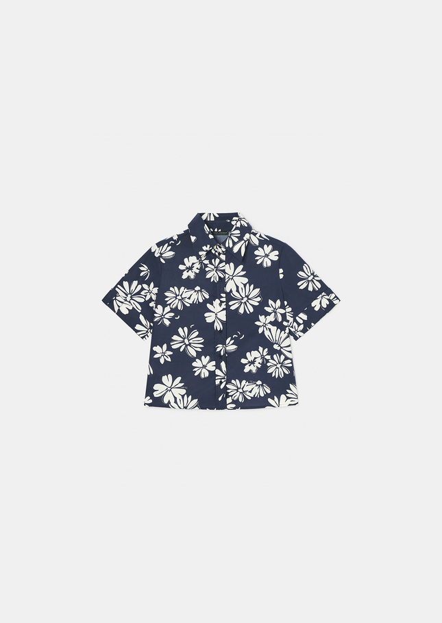 Charles midnight blue with a floral print Night TARA JARMON US
