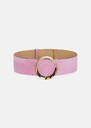 Lauren belt pink velvet Grey, Old pink TARA JARMON US