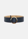 Lauren belt midnight blue leather Lime tree, Night TARA JARMON US