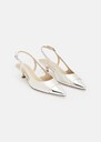 Kaia silver metallic leather loafers Argent TARA JARMON US