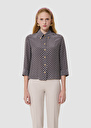 Charlot grey poplin shirt with white hearts Grey TARA JARMON US