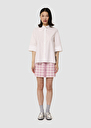 Clem white poplin shirt Pink, White TARA JARMON US