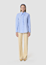 Clarissa blue poplin shirt Horizon, White TARA JARMON US
