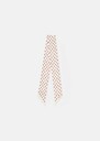 Emma ecru scarf with pink mini hearts Craie TARA JARMON US