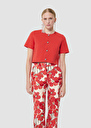Glitter red knit cardigan Poppy TARA JARMON US