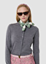 Ginno grey cardigan in merino wool Gray grey, Horizon, Pistache TARA JARMON US