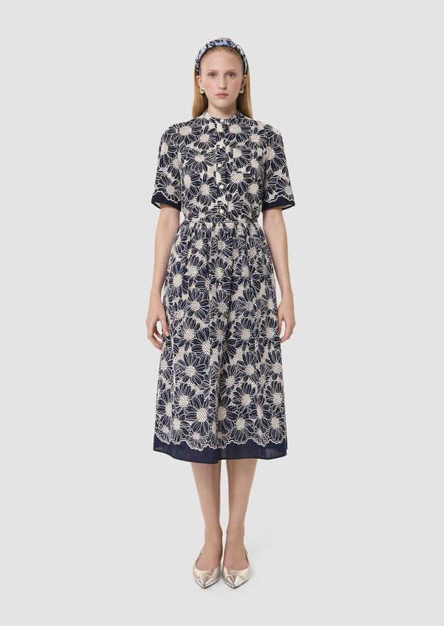 Junio midnight blue in broderie anglaise Night TARA JARMON US