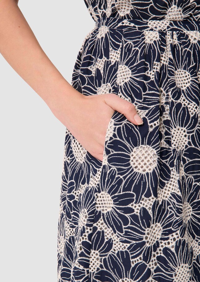 Junio midnight blue in broderie anglaise Night TARA JARMON US
