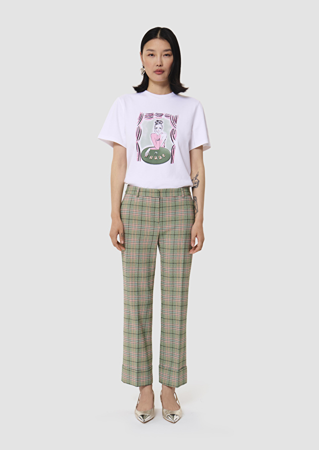 Phill green tartan pants Lime tree TARA JARMON US