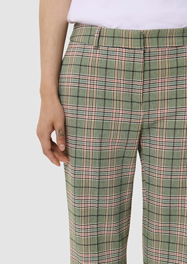 Phill green tartan pants Lime tree TARA JARMON US
