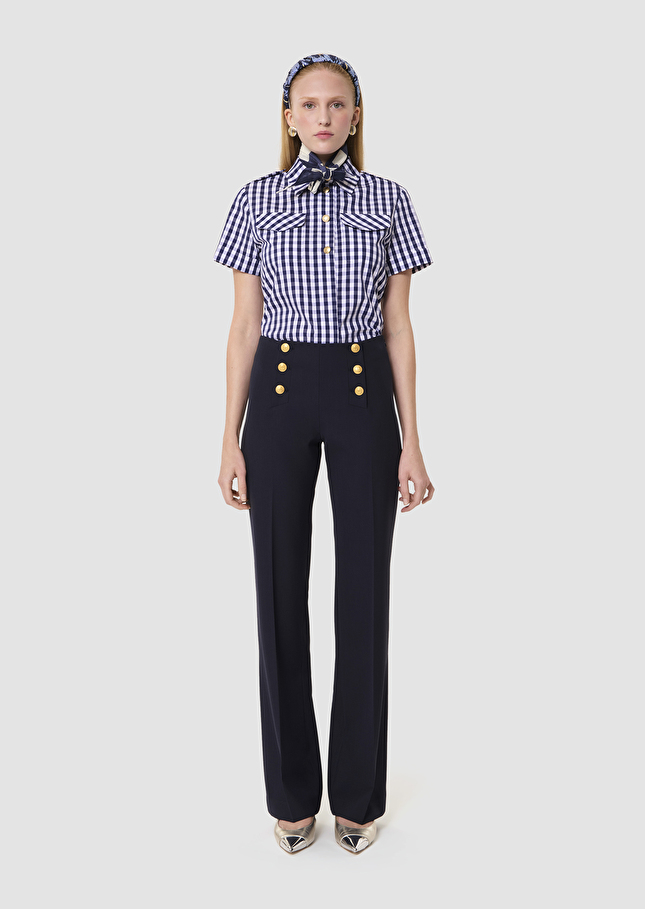 Pepino midnight blue tailored wool pants Night TARA JARMON US