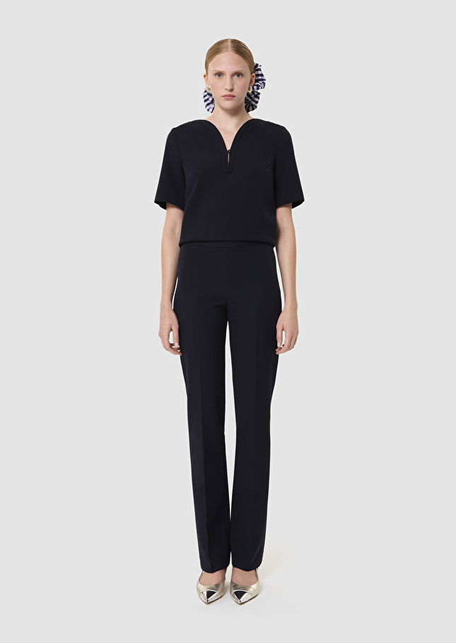 Papillon midnight blue double canvas pants Night TARA JARMON US