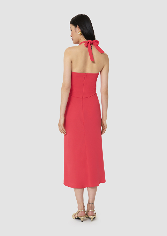 Rosanne red crepe dress Poppy TARA JARMON US
