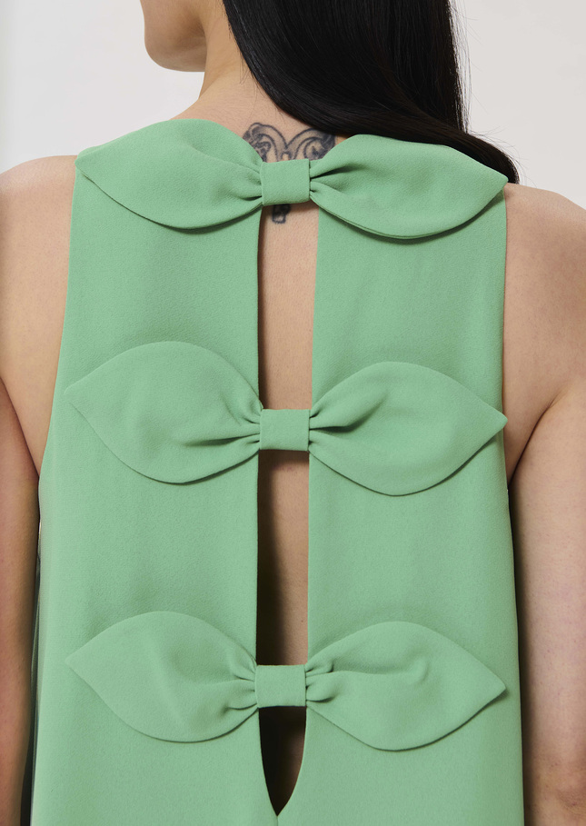Roxanne green crepe dress Green TARA JARMON US