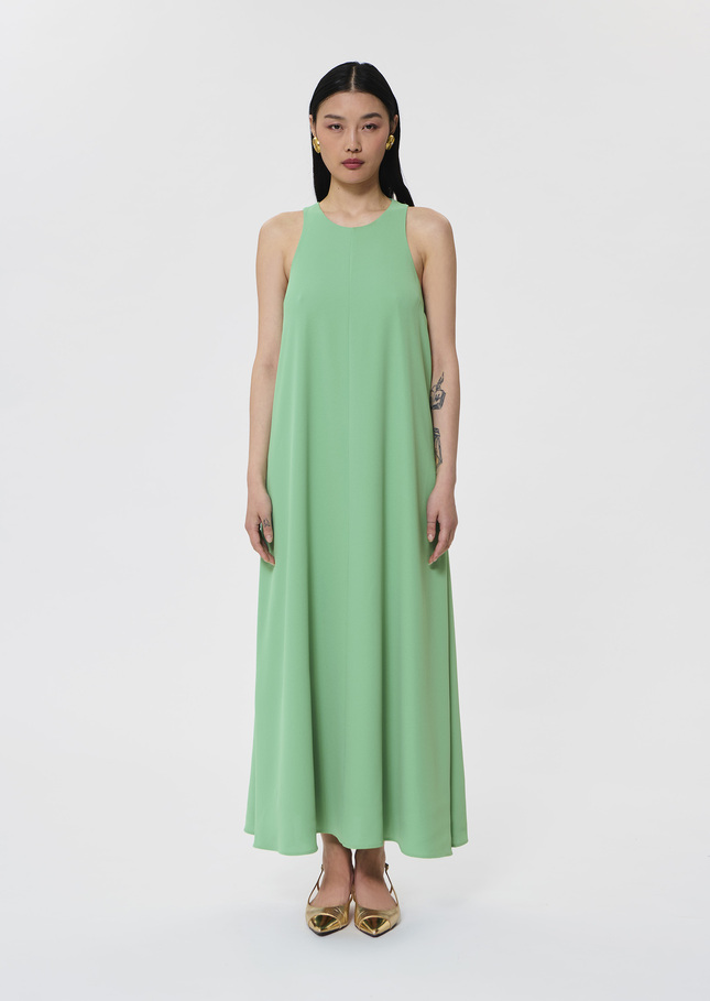 Roxanne green crepe dress Green TARA JARMON US