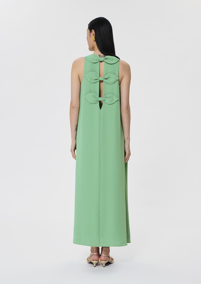 Roxanne green crepe dress Green TARA JARMON US