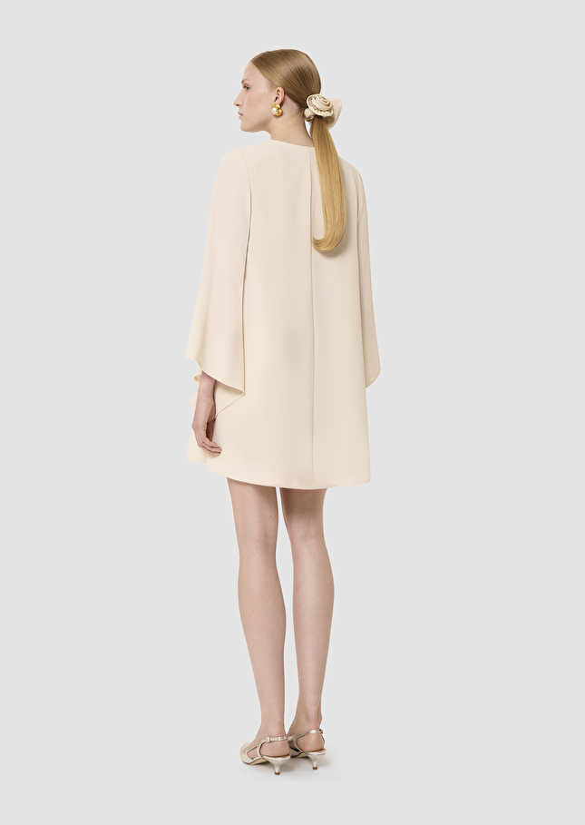 Raonie ecru crepe dress Off-white TARA JARMON US