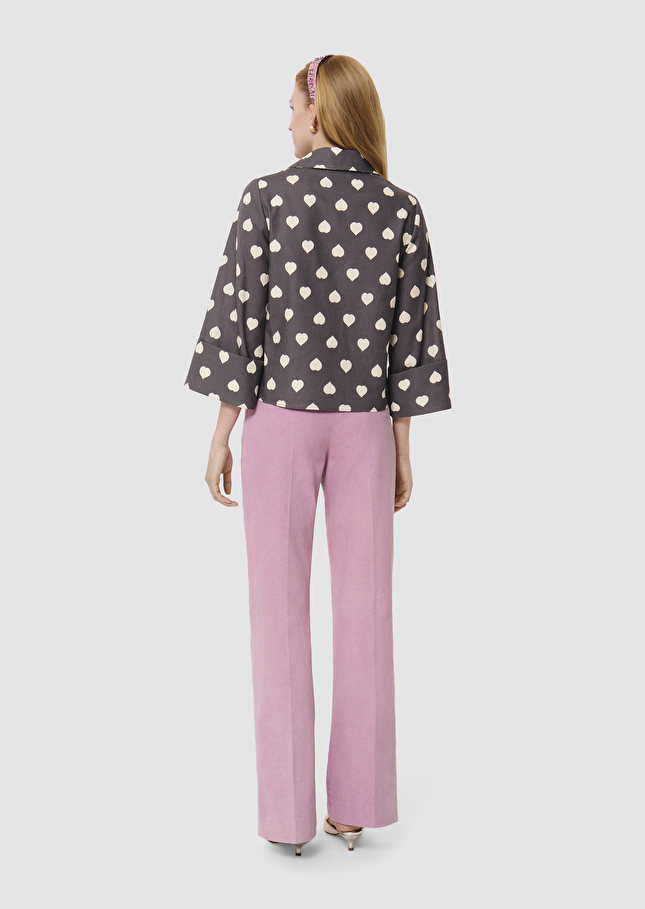 Tao grey Top with white hearts Grey TARA JARMON US