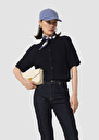 Gracy midnight cotton cardigan Night, Off-white TARA JARMON US