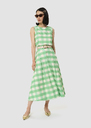 Javoue green gingham skirt Green, Night, Pink TARA JARMON US