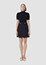 Jimmy midnight blue tailored wool skirt Night, Thym TARA JARMON US