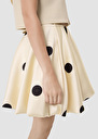Joane ecru with large black ploka dots skirt Off-white TARA JARMON US