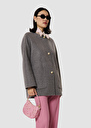 Milano grey double sided wool Gray grey TARA JARMON US