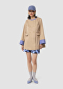 Matilda beige cotton coat Sand TARA JARMON US
