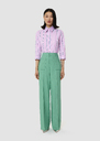 Pan green in flammed fabric Green TARA JARMON US
