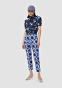 Pablo blue jacquard pants Horizon TARA JARMON US