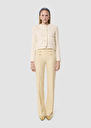 Pepino yellow tailored canvas pants Vanilla TARA JARMON US