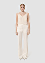 Pitt ecru satin-finish linen pants Off-white, Poppy TARA JARMON US
