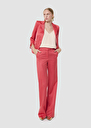 Pitt red satin-finish linen pants Off-white, Poppy TARA JARMON US