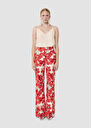 Primavera red red cotton floral print pants Poppy TARA JARMON US