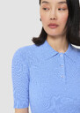 Paloma blue fine knit sweater Horizon, Vanilla TARA JARMON US