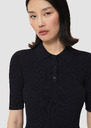 Paloma midnight blue fine knit sweater Horizon, Night, Vanilla TARA JARMON US