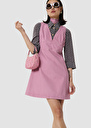 Ricky pink cotton denim dress Old pink TARA JARMON US