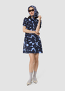 Romancine blue cherries print dress Horizon TARA JARMON US
