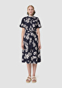 Ricochet midnight blue floral print dress Night TARA JARMON US