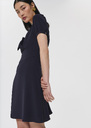 Rochel midnight blue fluid crepe dress Night TARA JARMON US